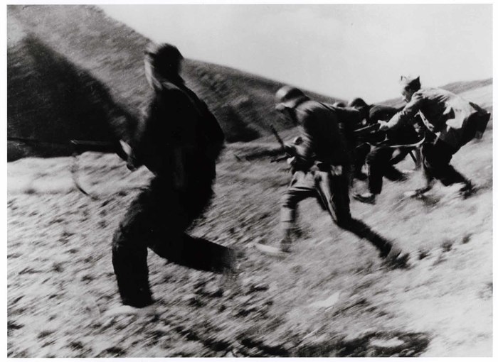 [Republican soldiers, Aragón front, Spain]