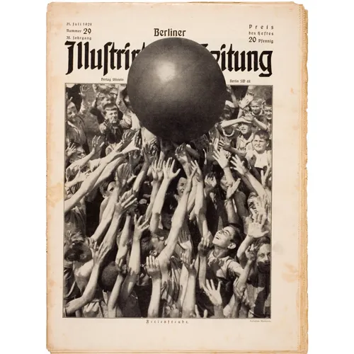 The front page of an old new paper.